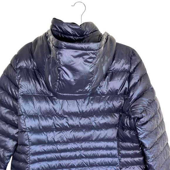 Andrew Marc Sz L Lightweight Packable Premium Down Jacket Quilted Long Black - Picture 8 of 16